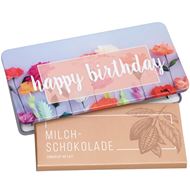 Schoggi-Tafel „Happy Birthday“