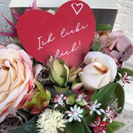 Blumenbox "Valentines ich liebe Dich"