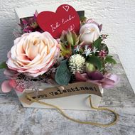 Blumenbox "Valentines ich liebe Dich"