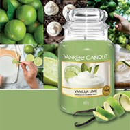 Image sur Vanille et Citron Vert large Jar (gross/grande)
