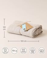Image sur Grand foulard en mousseline / tissu de gaze en 100% coton bio 