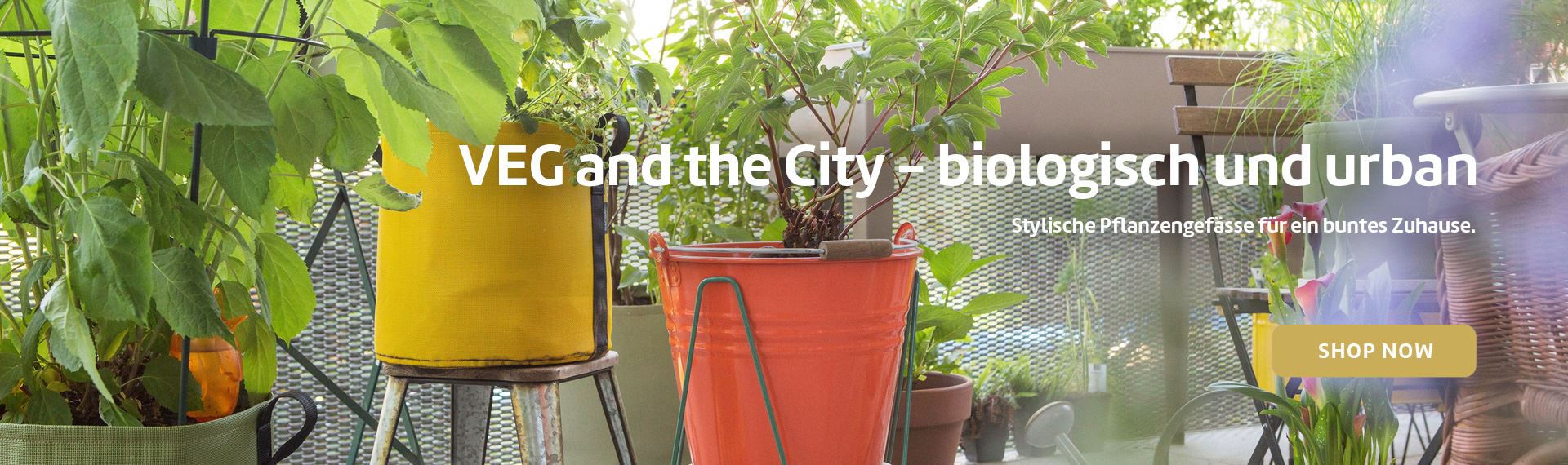 VEG and the City - biologisch und urban  Stylische Pflanzengefässe für ein buntes Zuhause.