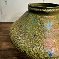 Edle Mobach Keramik Vase H 15cm, Ø 22cm