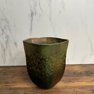 Edle Mobach Keramik Vase H 18.5cm, Ø 15cm