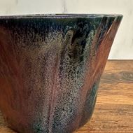 Edle Mobach Keramik Vase H 15cm, Ø 18cm