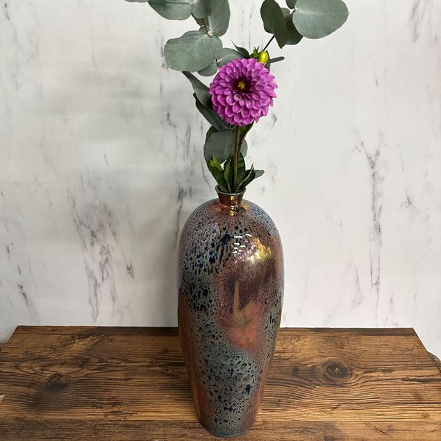 Edle Mobach Keramik Vase H 41cm, Ø 16cm