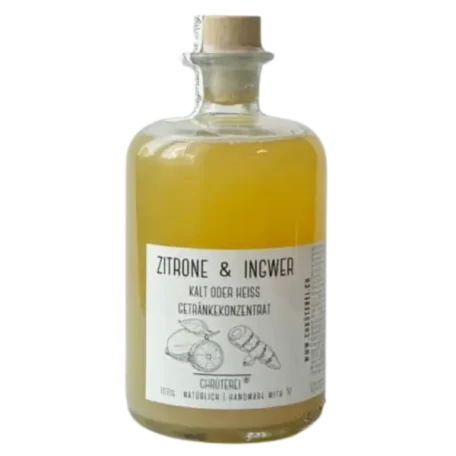 Boisson concentrée au citron et au gingembre