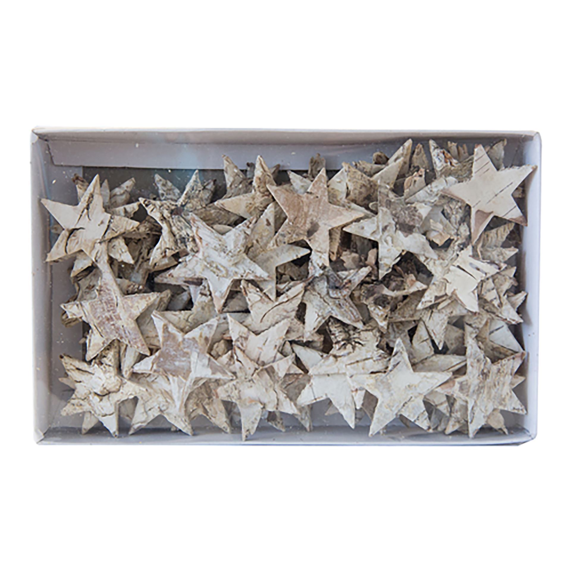 Holzsterne aus Birke, 4 cm, 100 Stk.