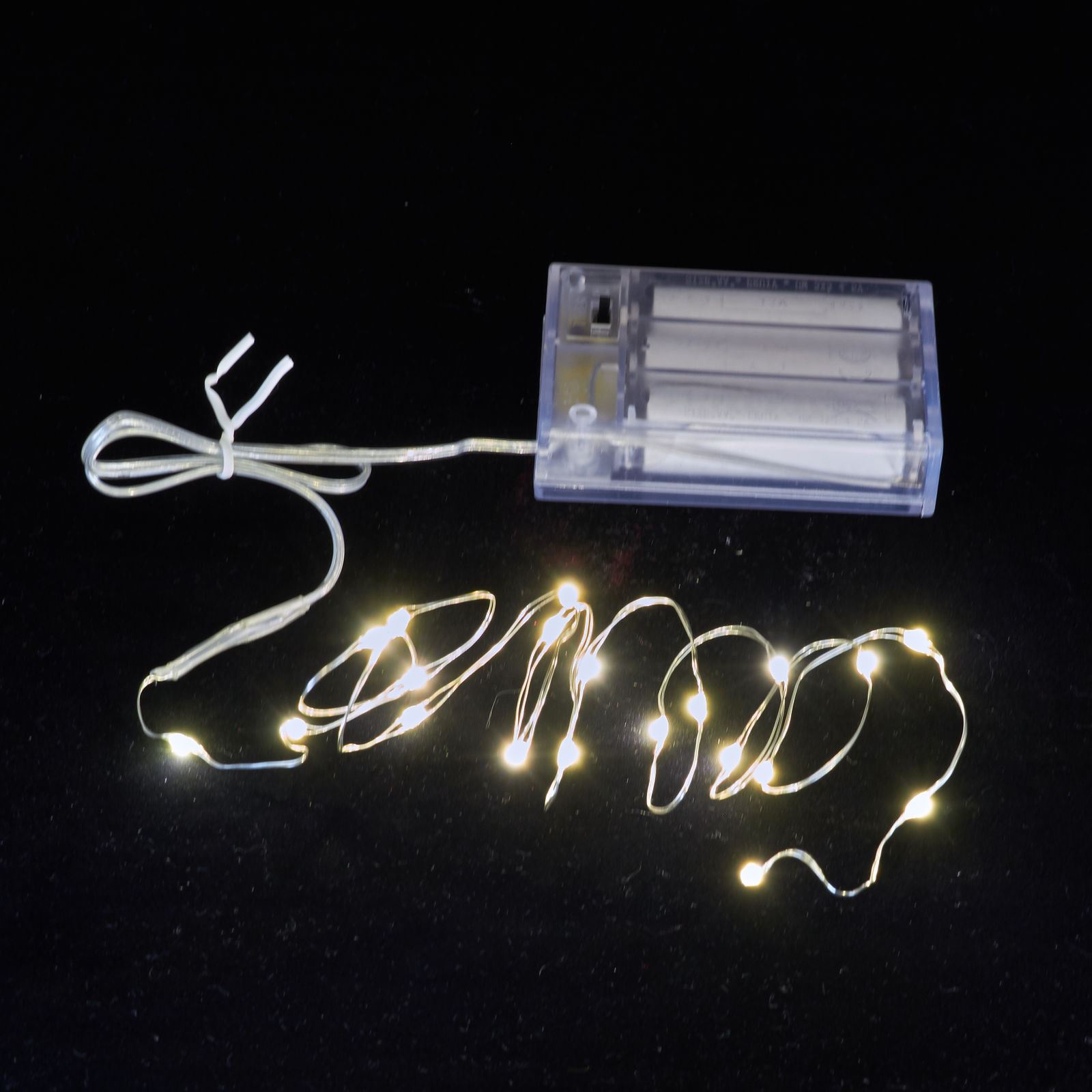 Guirlande lumineuse 'Micro LED' String avec minuterie 20 lumières / 1 mètre