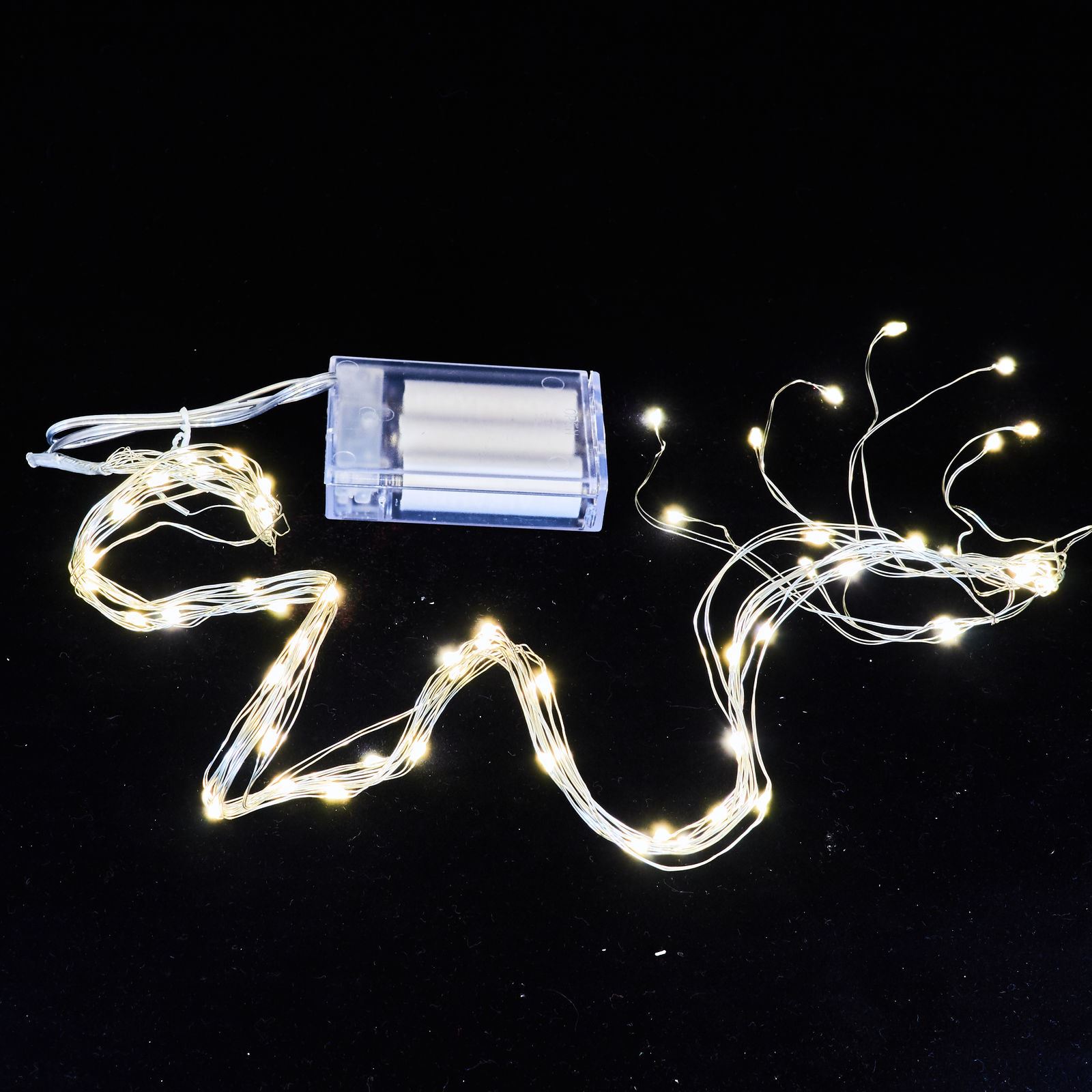 Guirlande lumineuse à piles 'Micro LED' faisceau 60 lumières / 80cm