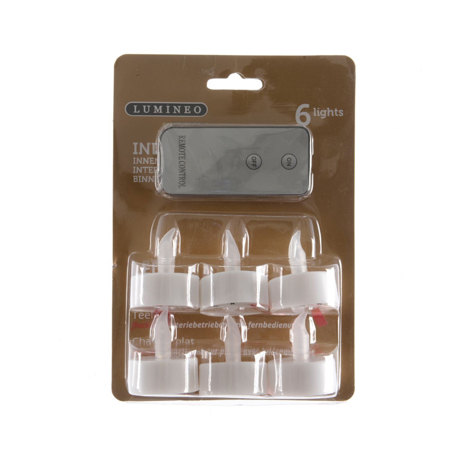 Batterie-Teelicht LED mit Fernbedienung Ø 3.8cm h 4.6cm / 6 Lichter