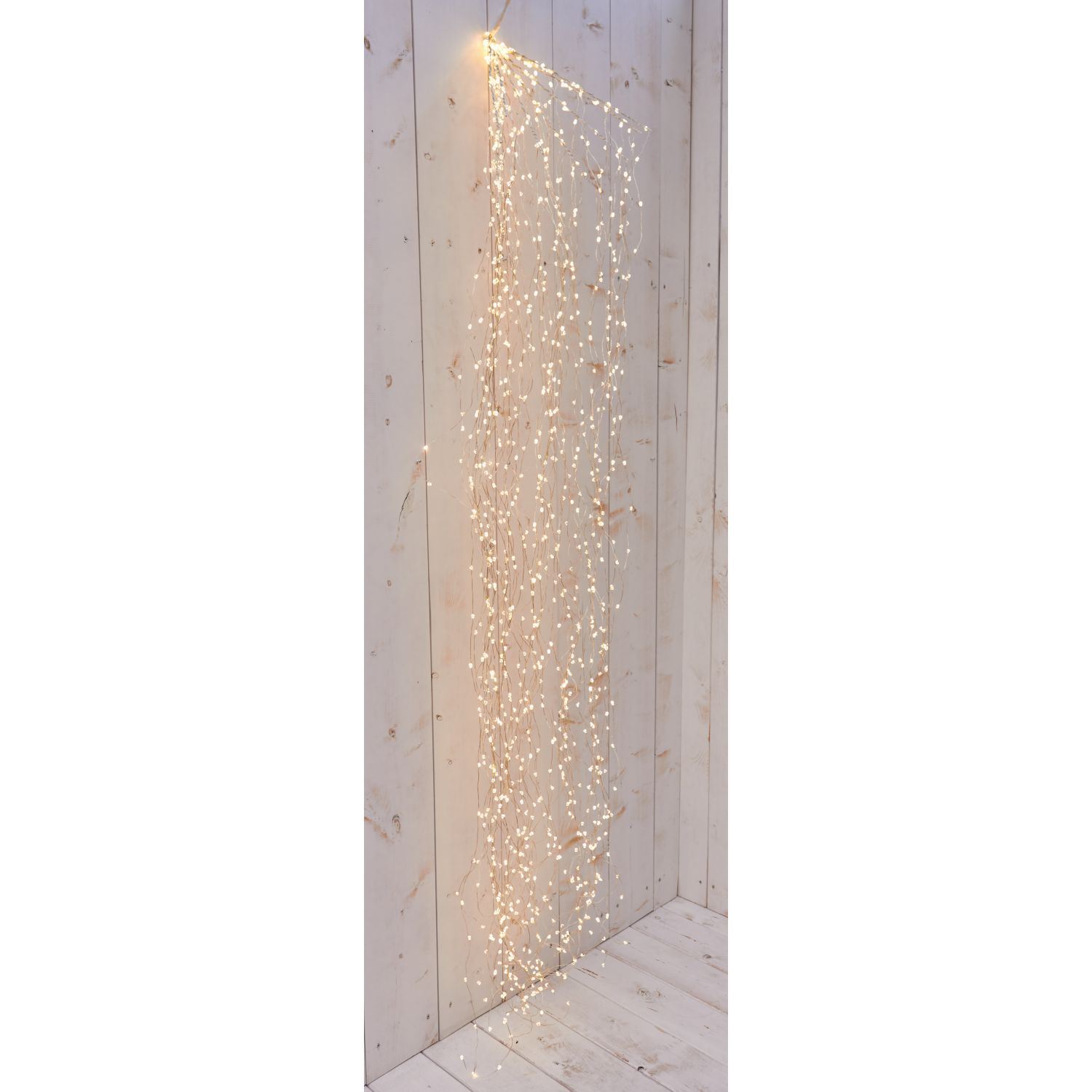 Rideau de lumière 230V Micro LED 'Cascade' 220cm 1152Lumières