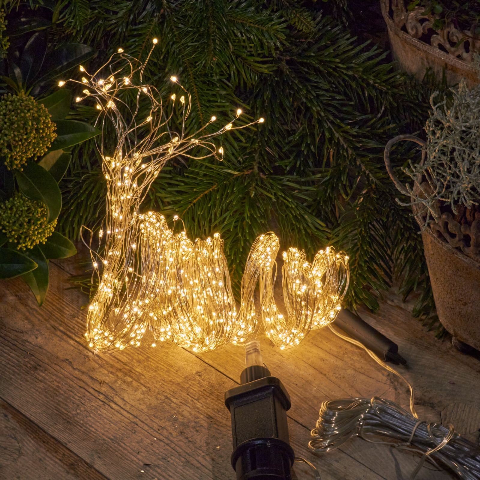 Guirlande lumineuse 230V Micro LED 'faisceau' 2m - 640 lumières