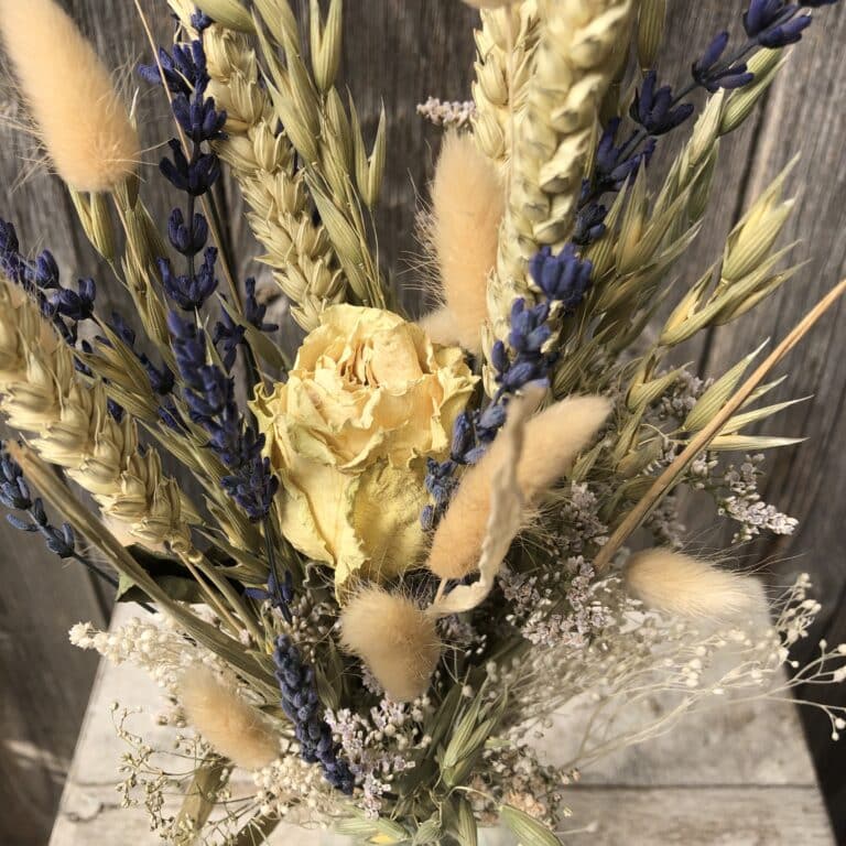 Trockenblumenstrauss Mix mit Vase - FleuropHOME