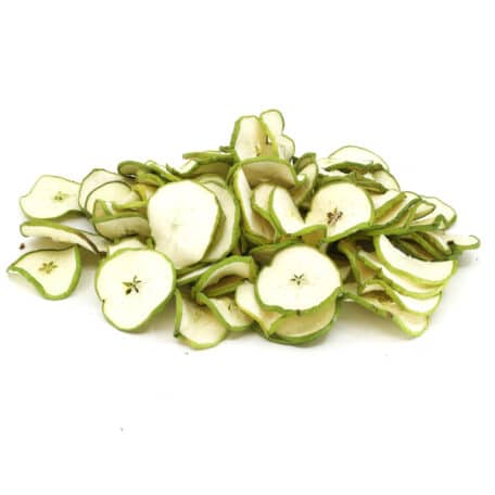 Trockenfrucht 'Apfelscheiben grün' für Deko 250gr