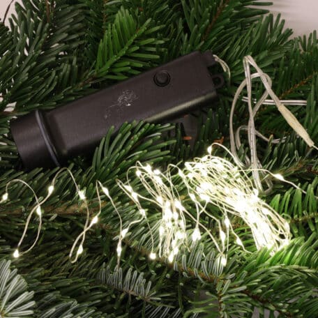 Batterie-Lichterkette 'warmweiss' 100 MicroLED - 4.9m