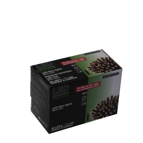 Batterie-Lichterkette LED warmweiss schwarz 96 Lichter / 7.1m