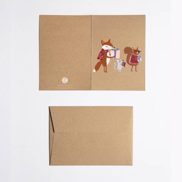 Handgemalte Grusskarten – 5er Set Weihnachten – Image 5