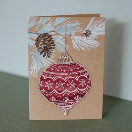 Cartes de vœux peintes à la main -3 séries de Noël