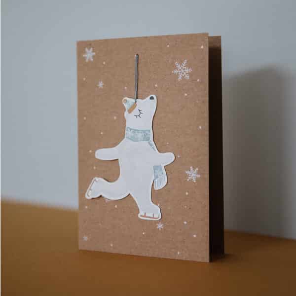 Handgemalte Grusskarten – 5er Set Weihnachten – Image 4