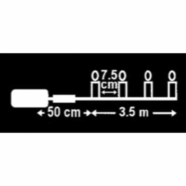 Batterie-Lichterkette LED warmweiss schwarz 96 Lichter / 7.1m – Image 4