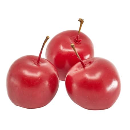 Wachsapfel glatt 'rot' Ø4-6cm 3 Stück