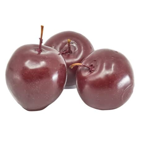 Wachsapfel glatt 'bordeaux' Ø4-6cm 3 Stück