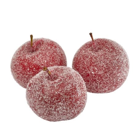 Wachsapfel gezuckert 'rot' Ø4-6cm 3 Stück
