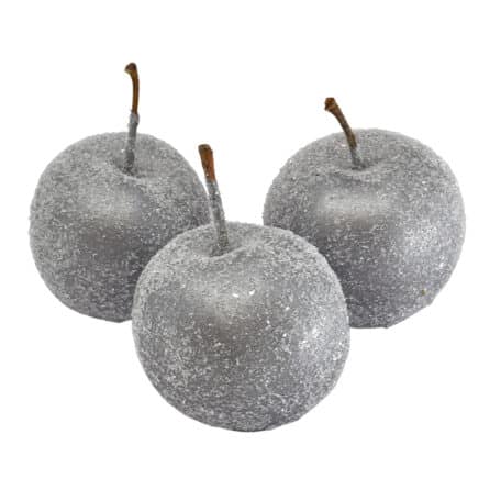 Wachsapfel gezuckert 'silber' Ø4-6cm 3 Stück