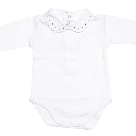 Langarm Body mit Stickerei