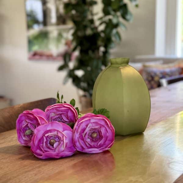 Künstlicher Hahnenfuss Zweig Rosa - Bild 5