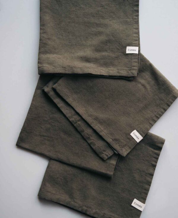 Mani Stoffserviette Olive - Bild 2
