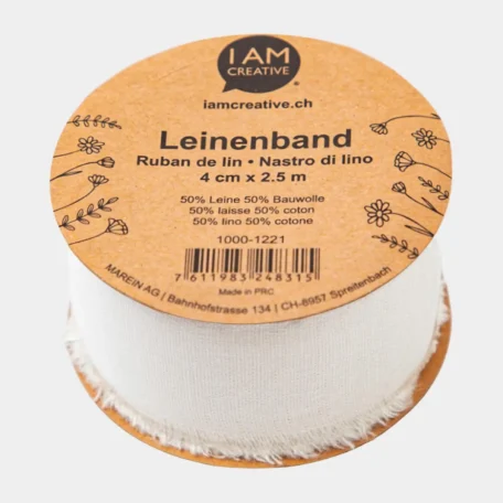 Leinenband, Ecru
