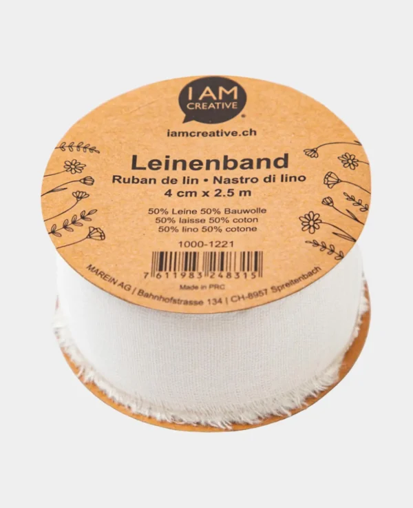 Leinenband, Ecru