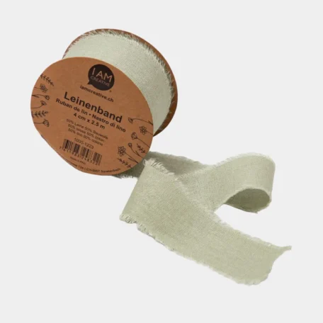 Leinenband, Soft Grün