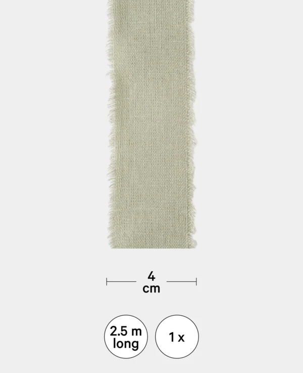 Leinenband, Soft Grün - Bild 3