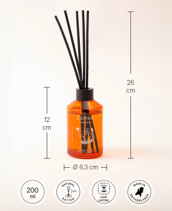 No 3 Mathilde Diffuser, “Floral Amber” – Image 3