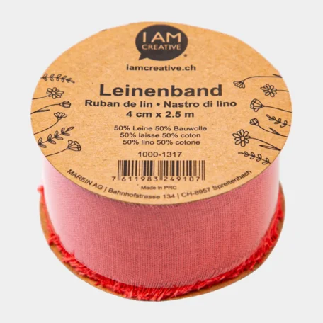 Leinenband, Rot