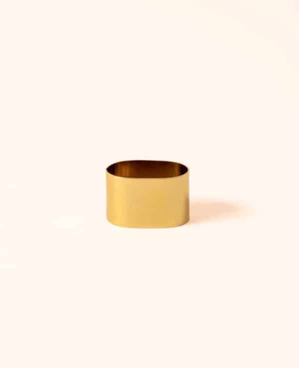 Serviettenring, polished gold