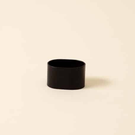 Serviettenring, polished black