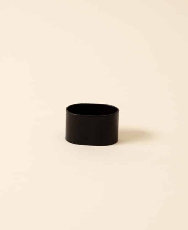 Serviettenring, polished black