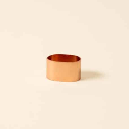 Serviettenring, polished copper