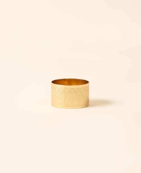 Serviettenring, dented gold