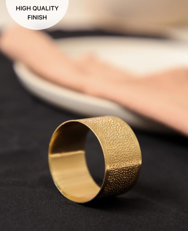 Serviettenring, dented gold - Bild 6