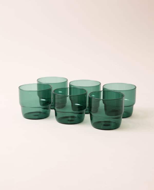 Trinkglasset Mira, türkis, 6 Stk.