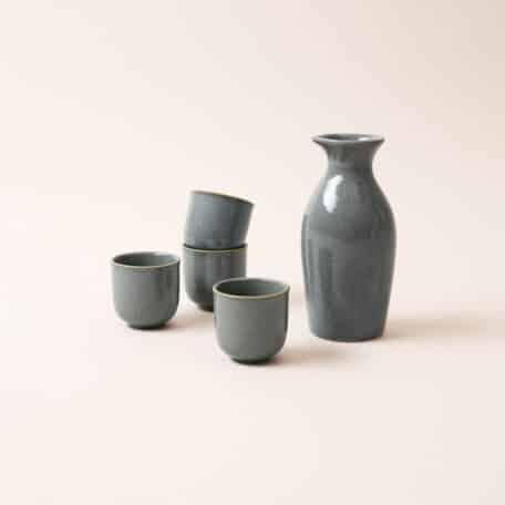 Saké Set, Krug 300ml, 4 Tassen
