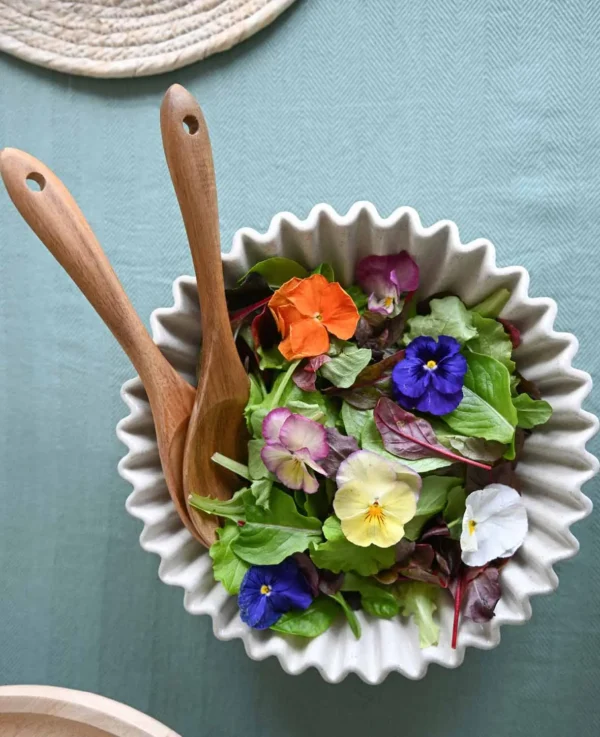 Salatbesteck aus Akazienholz - Bild 2