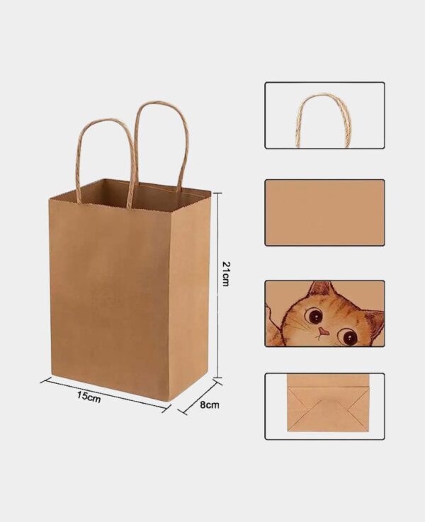 Kraftpapier Geschenktasche, (20er-Set) - Bild 4