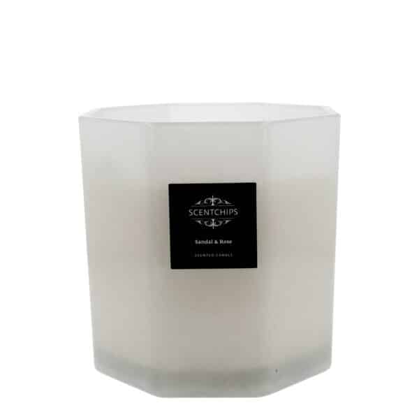 Fragrance Candle Hexagon 2780 gr Sandal & Rose - Bild 2