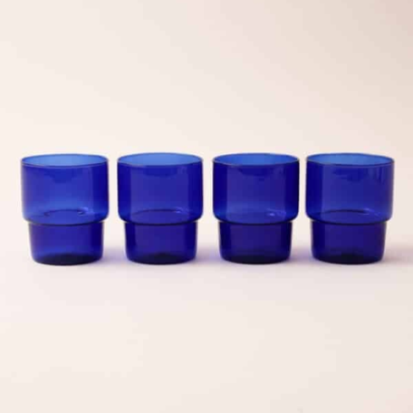 Trinkglasset Miro, ultramarin, 4 Stk.